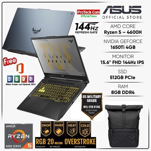 Foto Produk ASUS TUF GAMING A15 FX506II RYZEN 5 4600H 8GB 512GB GTX1650Ti 4GB W10 dari Protech Computer
