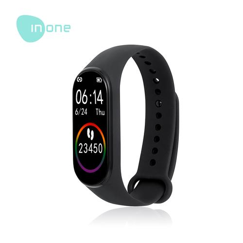 Foto Produk Inone Smartband Bracelet M4 Black Bluetooth Fitness tracker Colour dari Inone Official Shop