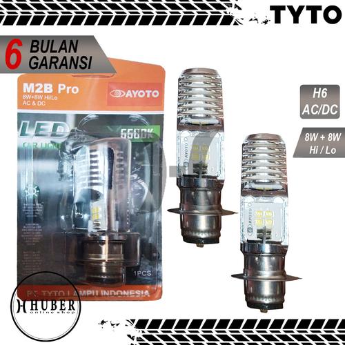Foto Produk Lampu Motor Depan LED TYTO AYOTO M2B PRO H6 AC DC Motor Bebek Matic dari HUBER Online_Shop