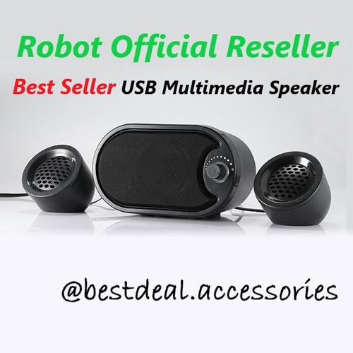Foto Produk Robot RS170 USB Multimedia Speaker Komputer Stereo with LED dari Bestdeal Accessories