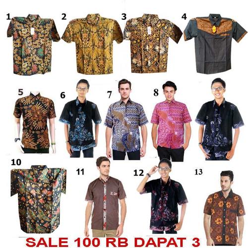 Foto Produk Cuci Gudang Kemeja Batik Katun Murah Pekalongan Bisa Seragam dari Jogja Batik