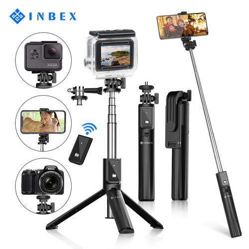Foto Produk INBEX P40s Tongsis 4 in 1 Bluetooth Selfie Stick Tripod for HP Camera dari INBEX Official Store