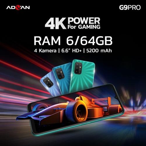 Foto Produk Advan G9 Pro 6/64 Ram 6GB Internal 64GB Garansi Resmi - Biru dari dk-cell
