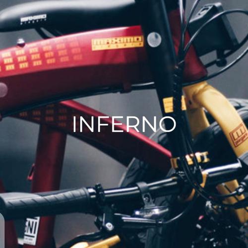 Foto Produk Sepeda Lipat Maximo Piegare Cyclo BX8 8.0 20 inch SNI Inferno - Merah dari sepeda viral