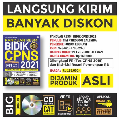 Jual Buku Cpns 2021 Panduan Resmi Bidik Cpns 2021 Terbaru Kab Bantul Almira All Store Tokopedia