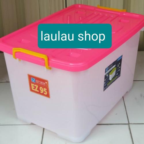Jual Box Container EZY 95 Liter Roda Tebal Kualitas Shinpo Max CB 95 ...
