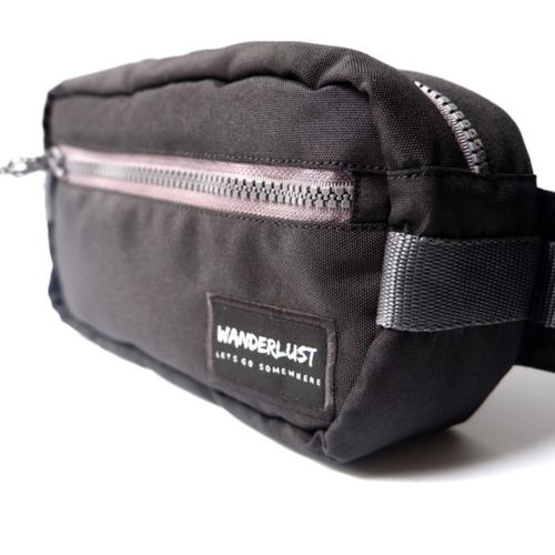 Foto Produk Wanderlust Nooga Hippack Hip Pack Selempang Waistbag Sling Black Grey dari Wanderlustbag Official