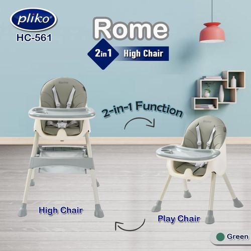 Kursi Makan Bayi Pliko 2in1 Beige 