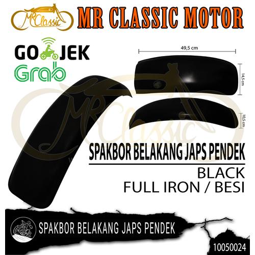 Foto Produk Spakbor Belakang Japs Pendek Hitam dari Mr. Classic Motor