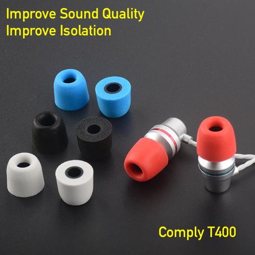 Jual Earphone Memory Foam Tips With Nozzle Replacement IEM Eartips