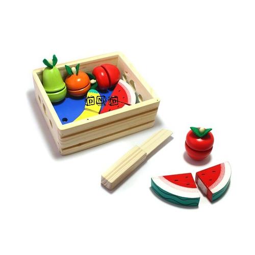 Foto Produk Mainan Edukatif / Edukasi - Mainan Kayu - Buah Potong / Roti Potong dari Toko DnD