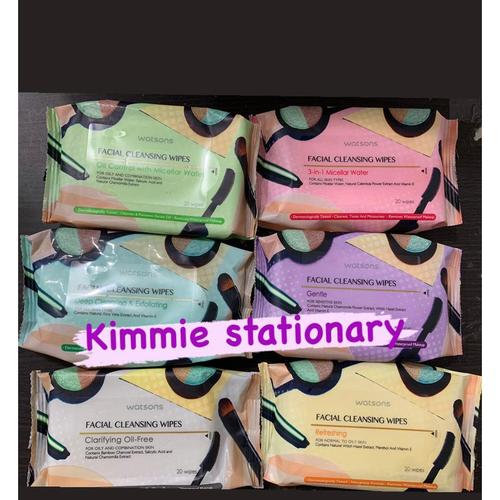 Jual Watsons Facial Cleansing Wipes Isi 20 Pcs Tissue Pembersih Muka Watson Clarifing Jakarta Pusat Kimmie Stationary Tokopedia