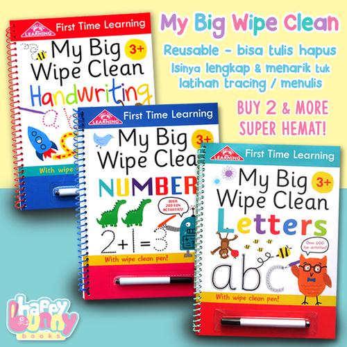 Gambar My Big Wipe Clean Books HANDWRITING / NUMBER / LETTERS / TIME - Handwriting dari HappyBunnyBooks Jakarta Utara Tokopedia