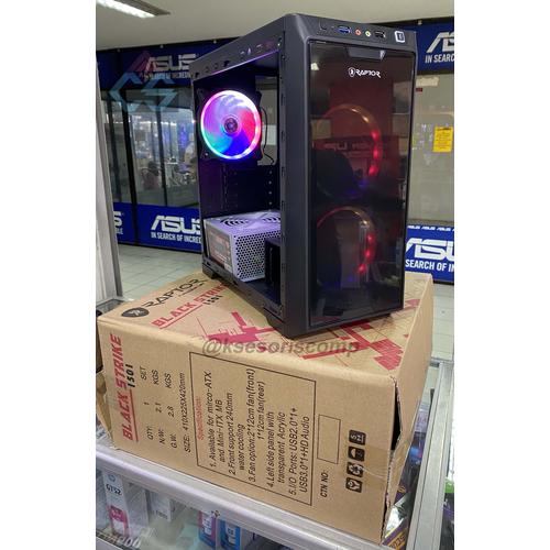 Gambar Casing Gaming PowerUp Raptor 1501 - Casing Gaming - NON FAN dari aksesoriscompt Kota Surabaya Tokopedia