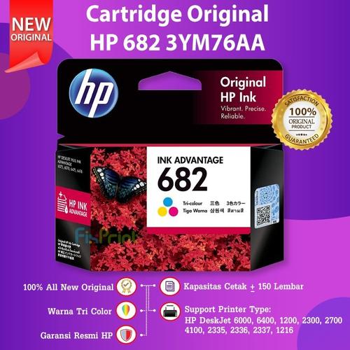 Gambar Original HP 682 Color 3YM76AA Cartridge Tinta 2775 2776 2777 2778 4176 - Black dari FixPrint Indonesia Jakarta Pusat Tokopedia