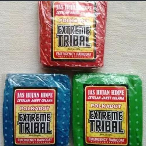 Foto Produk Jas hujan Plastik Stelan polkadot extreme dari BBTronik