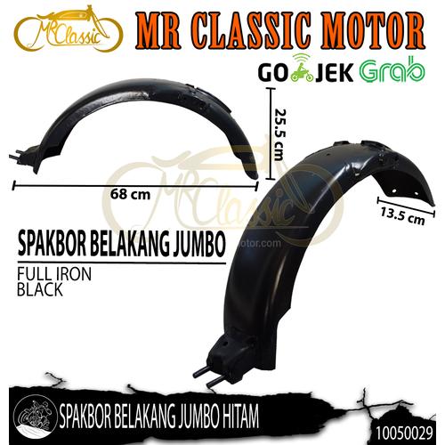 Foto Produk Spakbor / Slebor Belakang Custom Variasi CB125 Jumbo Hitam dari Mr. Classic Motor
