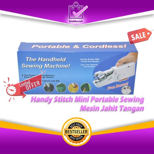 Foto Produk Handy Stitch Mini Portable Sewing / Mesin Jahit Tangan - Putih dari Demurah Dot Com