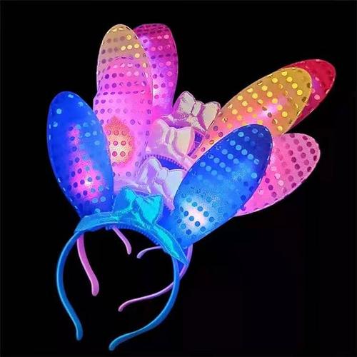 Foto Produk bando bunny manik lampu led kuping blink pita - manik kuning dari mageline shop