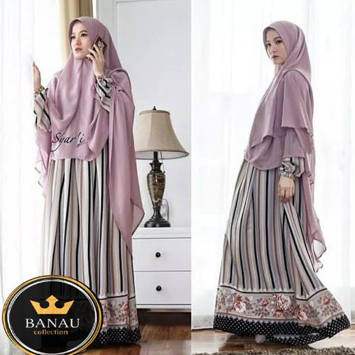 Foto Produk Banau Gamis / Gamis Murah/ Gamis Terbaru - Gamis Only, Hitam dari Banau collection