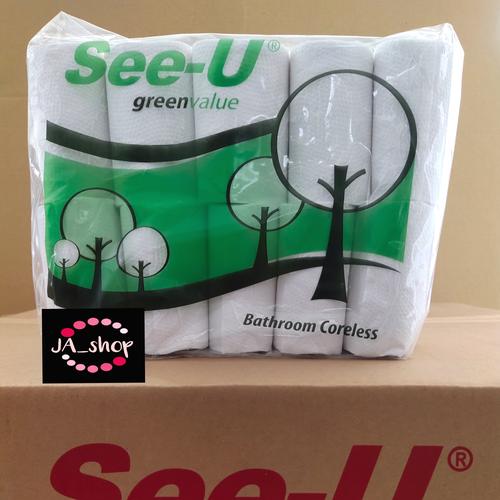 Foto Produk Tissue See U Bathroom Coreless Green Value isi 10 rolls dari jane audrey shop