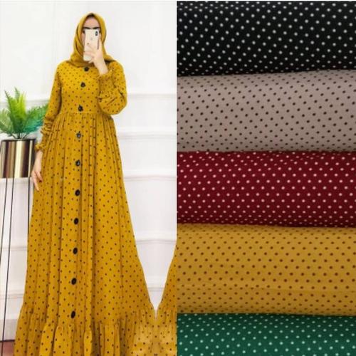 Foto Produk Gamis Ceruty polka maxy Sultan Andara dari Balebat Store