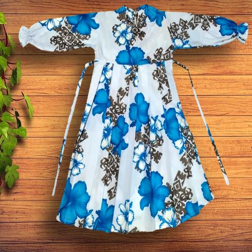 Gambar Gamis Rempel Anak Sakura biru - M dari YKS_STORE01 undefined Tokopedia