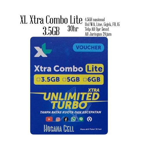 Foto Produk Voucher XL Data Xtra Combo 3.5GB dari Hosana Cell Official