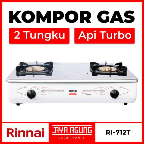 Jual Kompor Gas 2 Tungku Rinnai Ri 712t Ri 712 T Api Turbo Stainless Putih Kota Bandung Jaya Agung Elektronik Tokopedia