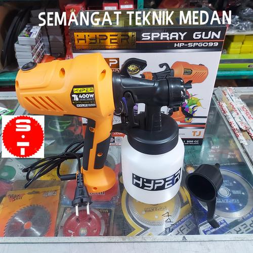 Foto Produk HP-SPG099 SPRAY GUN LISTRIK SEMPROTAN ANGIN CAT TEMBAGA 400 WATT HYPER dari Semangat Teknik