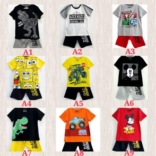 Foto Produk Setelan anak karakter laki-laki size 1-6 tahun - Kaos anak -Baju anak dari Toko anak Bilal