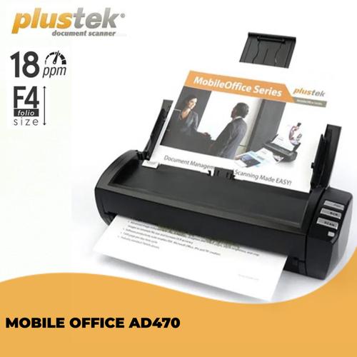 Gambar Scanner Plustek MobileOffice AD470 ADF - 18 Lembar/Menit - (Legal/F4) dari Jual Scanner Official Jakarta Barat Tokopedia