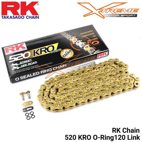 Foto Produk (Ready Stok) Rantai RK Chain 520 - 116 O Ring Ninja 250 Fi / R25/ ER6 dari Xtreme Motor Sport