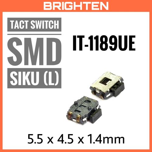 Jual IT-1189UE Push ON Tact / Tactile Switch SMD 5.5x4.5x1.4mm Siku L ...