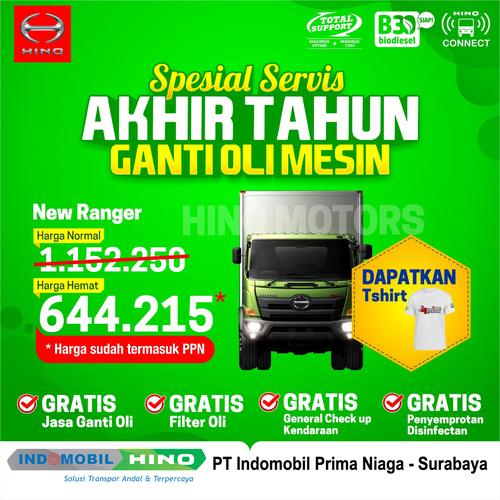 Foto Produk Ganti Oli Mesin Hino New Ranger 500 Series dari INDOMOBIL_HINO_JATIM