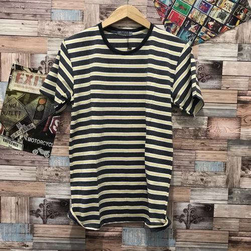 Foto Produk Kaos salur kuning abu kaos belang distro pria baju atasan cowok dari JVH999
