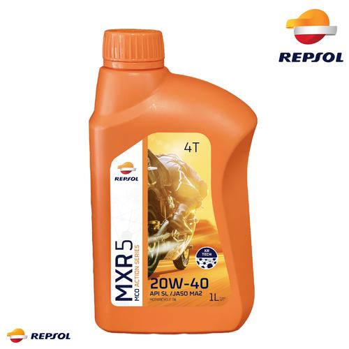 Foto Produk REPSOL MXR 5 SAE 20W-40 API SL / JASO MA 800ml dari REPSOL ID