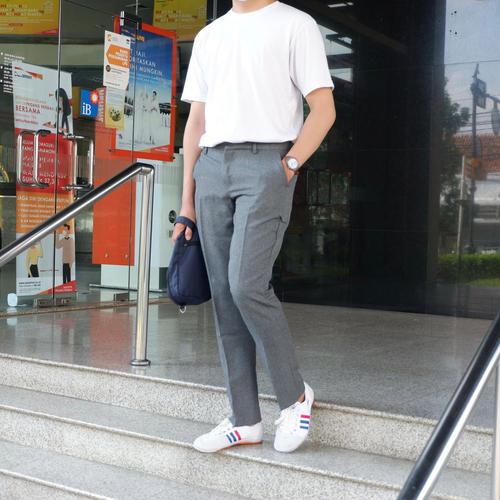 Casual Trouser Pants - Light Grey - 36 