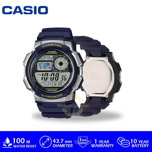 Foto Produk Casio GENERAL AE-1000W-3AVDF / AE 1000W 3AVDF / AE1000W ORIGINAL - Biru dari GrosirGshock