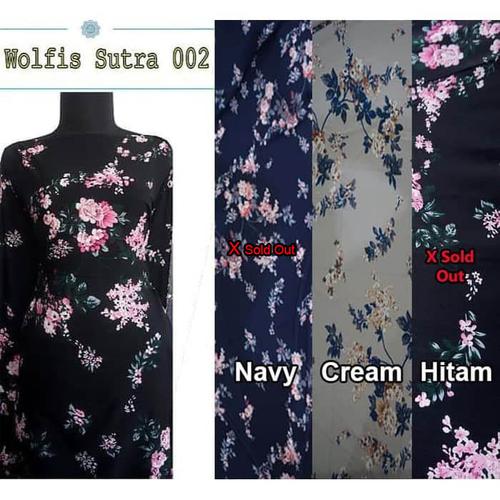 Foto Produk Kain Wollpeach / Wolfis / Wolvis - Sutra 002 Per 0.5 Meter dari Toko Brukat