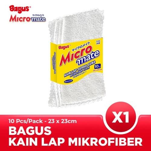 Foto Produk Bagus Micromate Kain Lap Mobil Microfiber Serbaguna 10pc 23X23 308 dari Tchome Official Store