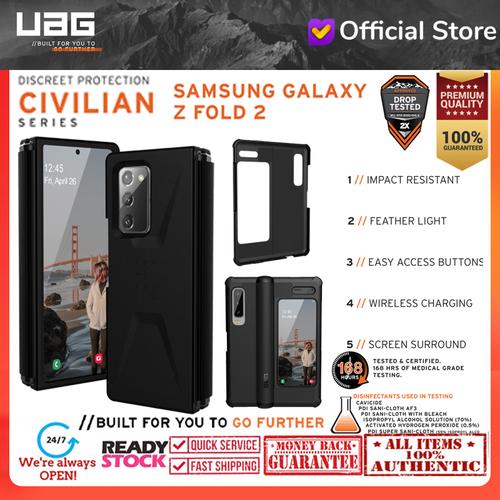 Foto Produk Case Samsung Galaxy Fold 2 Fold2 UAG CIVILIAN Series Cover - Black dari Spigen Indonesia