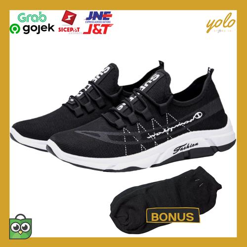 Foto Produk Sepatu Sneakers Fashion Wild & Include Box - Hitam, 39 dari YoloStore