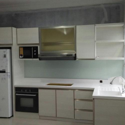 Jual kitchen set minimalis finishing hpl top table granit garansi 1