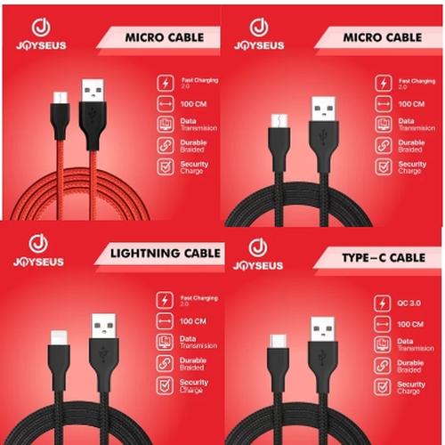 Promo Kabel Data Micro USB Type C Lighting JOYSEUS 100CM Cable
