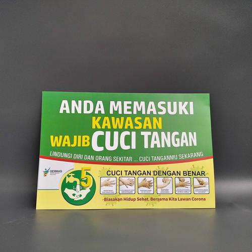 Foto Produk Poster Kesehatan Kawasan Wajib Cuci Tangan dari Permata Senja Store