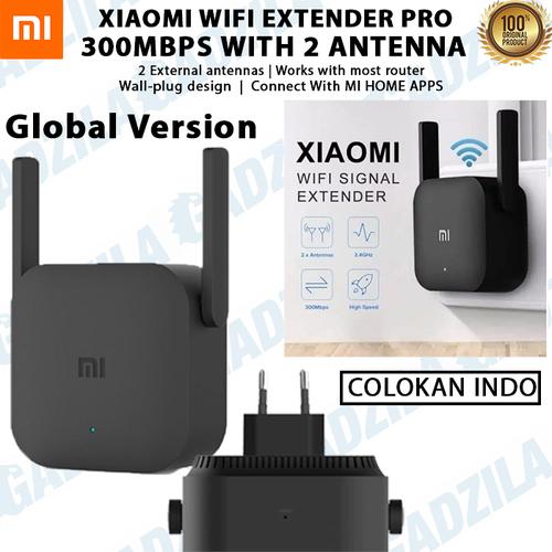 Foto Produk Xiaomi Wifi Extender Pro Repeater Amplifier 300Mbps with 2 Antenna R03 - COLOKAN INDO dari GADZILA STORE