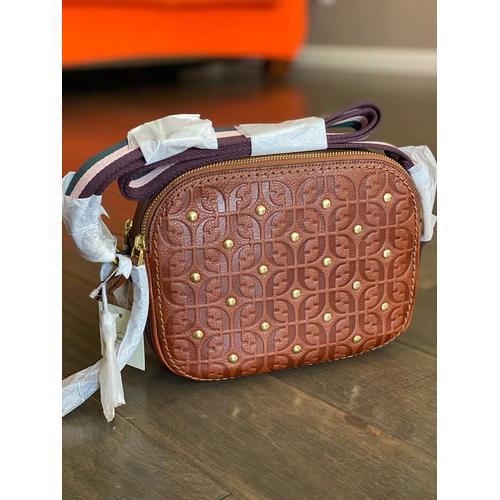 fossil elle crossbody brown multi
