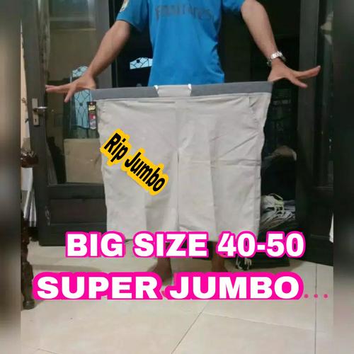 Foto Produk CELANA CHINO PENDEK PRIA JUMBO BIG SIZE CHINOS PiNGGANG RIP SIZE 40 50 - Hitam, 40 41 dari JUMBO_BIGSIZESTORE