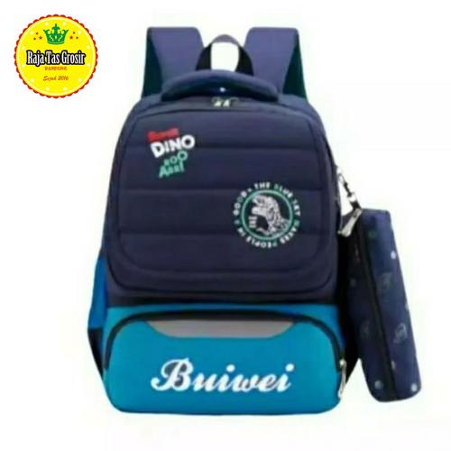Foto Produk Tas Ransel Anak - Tas Sekolah Anak SD Cowok / Laki-Laki - Dino - Biru dari Raja Tas Grosir